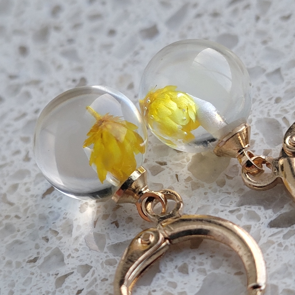 🤍3/$30 Yellow Wood Sorrel Earrings